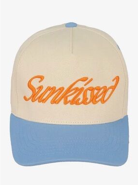 Sunkissed Trucker Cap - Cream & Light Blue